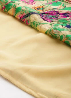 Beige Art Silk Jacquard Pleated Yoke Gown Wedding Wear 16 Beige Art Silk Jacquard Pleated Yoke Gown Wedding Wear -ZariGrace Shop Beige Art Silk Jacquard Pleated Yoke Gown IWBS02212539 rrc3