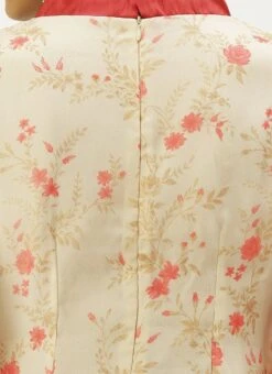 Beige Digital Printed Organza Kurta Set After Six Wear 15 Beige Digital Printed Organza Kurta Set After Six Wear -ZariGrace Shop Beige Digital Printed Organza Kurta Set KSBS02202389 rrc2