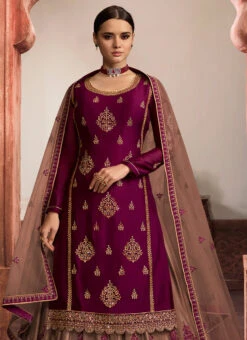 Beige Net Long Choli A Line Lehenga Party Wear -ZariGrace Shop Beige Net Long Choli A Line Lehenga GHSCCL6108 b