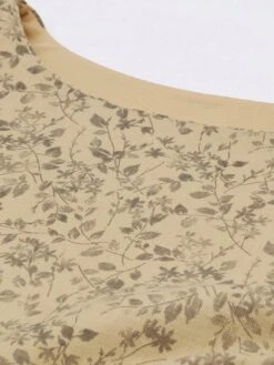 Beige Printed Rayon Boat Neck Maxi Dress After Six Wear -ZariGrace Shop Beige Printed Rayon Boat Neck Maxi Dress DRBS02101821 rrc1