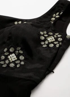 Dupatta From Black Chinon Embroidered N Sequins Gharara Set After Six Wear 15 Dupatta From Black Chinon Embroidered N Sequins Gharara Set After Six Wear -ZariGrace Shop Black Chinon Embroidered N Sequins Gharara Set SLBS02209627 rrc2 2