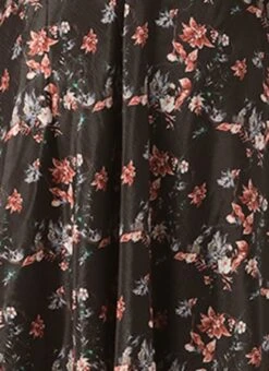 Black Chinon Side Cut Out Dress After Six Wear -ZariGrace Shop Black Chinon Side Cut Out Dress DRBS02308941 rrc3