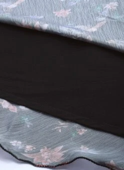 Black Chinon Side Cut Out Dress After Six Wear -ZariGrace Shop Black Chinon Side Cut Out Dress DRBS02308941 rrc4