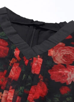 Black Digital Printed Organza Kurta Set After Six Wear -ZariGrace Shop Black Digital Printed Organza Kurta Set KSBS02202388 rrc1