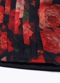 Black Digital Printed Organza Kurta Set After Six Wear -ZariGrace Shop Black Digital Printed Organza Kurta Set KSBS02202388 rrc4