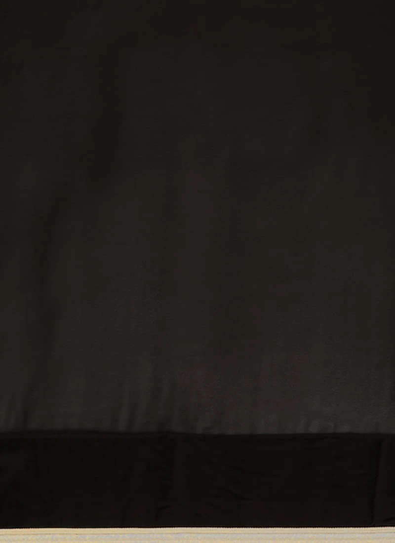 Black Embroidered Blouse Georgette Saree Festive Wear 9 Black Embroidered Blouse Georgette Saree Festive Wear - Image 7