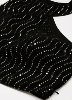 Black Embroidered Layered Lehenga Wedding Wear Party Wear -ZariGrace Shop Black Embroidered Layered Lehenga GHBS02208522 rrc1