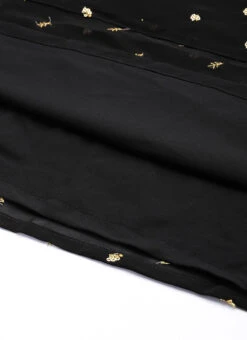 Black Embroidered One Shoulder Style Gown Party Wear -ZariGrace Shop Black Embroidered One Shoulder Style Gown IWBS02305135 rrc3