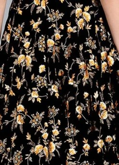 Black Embroidered Velvet Skirt -ZariGrace Shop Black Embroidered Velvet Skirt WBBS02306482 rrc2