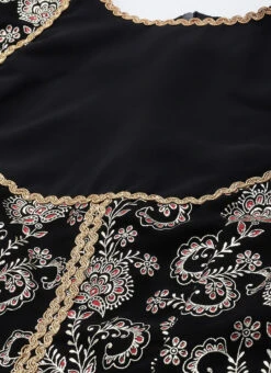 Black Foli Print Georgette Kurti Set Festive Wear 14 Black Foli Print Georgette Kurti Set Festive Wear -ZariGrace Shop Black Foli Print Georgette Kurti Set KSBS02302551 rrc1