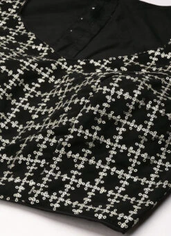 Black Georgette Embroidered Blouse Festive Wear -ZariGrace Shop Black Georgette Embroidered Blouse BLBS02303867 rrc1