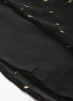 Black Georgette Embroidered Overlap Draped Gown Wedding Wear -ZariGrace Shop Black Georgette Embroidered Overlap Draped Gown IWBS02302255 rrc4