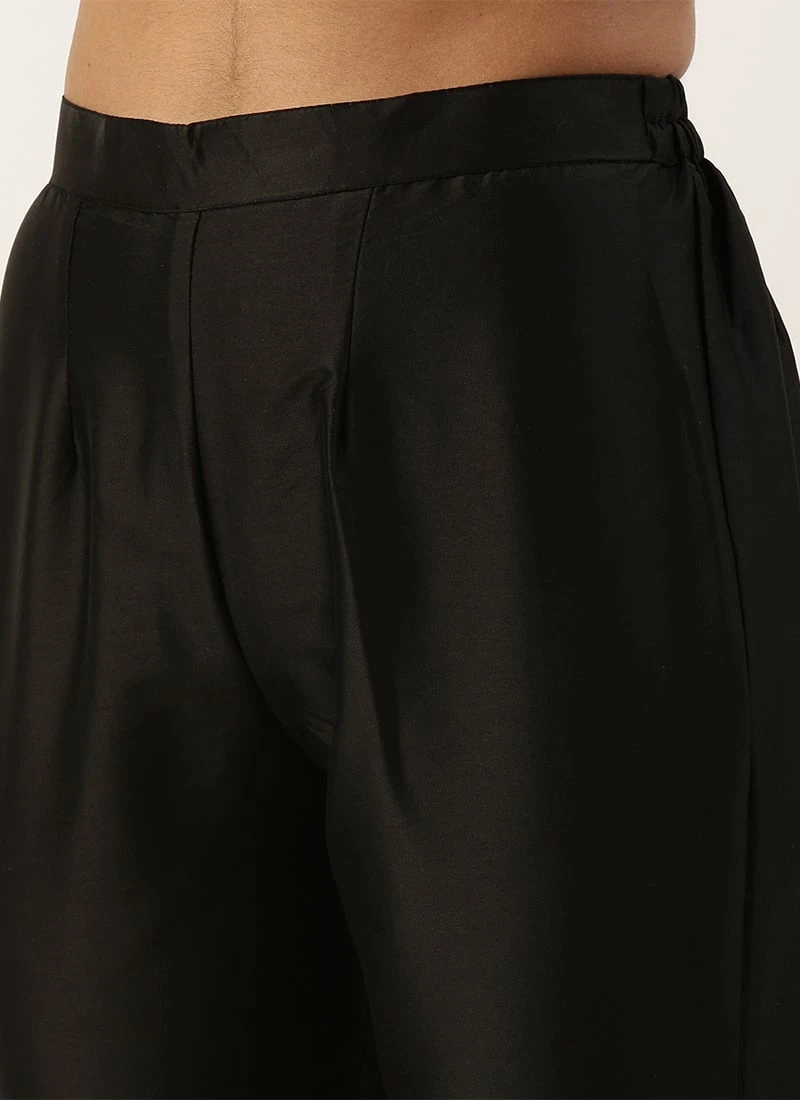 Bottom From Black Georgette Sequins Narrow Straight Pant Suit After Six Wear 8 Bottom From Black Georgette Sequins Narrow Straight Pant Suit After Six Wear - Image 6