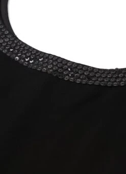 Black Georgette Top Work Wear 14 Black Georgette Top Work Wear -ZariGrace Shop Black Georgette Top KRBS02307699 rrc1