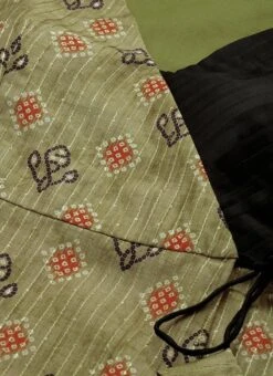 Black N Green Printed Art Silk Anarkali Set Festive Wear -ZariGrace Shop Black N Green Printed Art Silk Anarkali Set SLBS02209653 rrc1 1