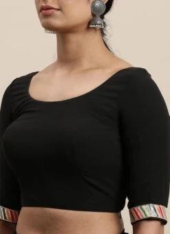 Black N Multicolored Blouse N Saree Set Party Wear -ZariGrace Shop Black N Multicolored Blouse N Saree Set SABS02104231 rrc1