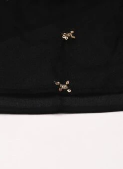 Black Net Embroidered Midi Dress Festive Wear 16 Black Net Embroidered Midi Dress Festive Wear -ZariGrace Shop Black Net Embroidered Midi Dress DRBS02206215 rrc3