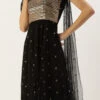 Black Net Embroidered One Shoulder Gown Party Wear -ZariGrace Shop Black Net Embroidered One Shoulder Gown IWBS02204712 l
