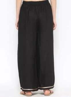 Black Palazzo Pant After Six Wear -ZariGrace Shop Black Palazzo Pant IWBDMF342 b