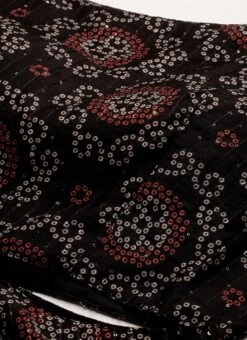 Black Printed Art Silk Gown Festive Wear -ZariGrace Shop Black Printed Art Silk Gown IWBS02208431 rrc1