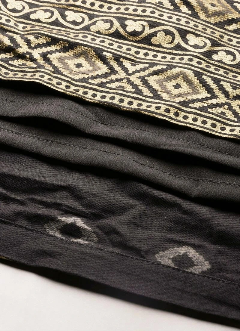 Black Rayon Ankle Length Dress After Six Wear 10 Black Rayon Ankle Length Dress After Six Wear - Image 8