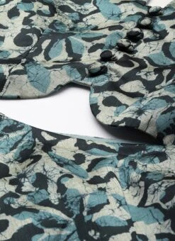 Blue Art Silk Digital Printed Dress After Six Wear Festive Wear -ZariGrace Shop Blue Art Silk Digital Printed Dress DRBS02210921 rrc1