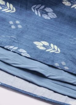 Blue Art Silk Digital Printed Dress After Six Wear -ZariGrace Shop Blue Art Silk Digital Printed Dress DRBS02210956 rrc4