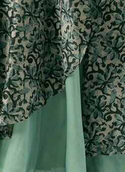 Blue Art Silk Digital Printed Halter Neck Dress Festive Wear -ZariGrace Shop Blue Art Silk Digital Printed Halter Neck Dress DRBS02210995 rrc4