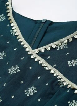 Bottom From Blue Art Silk Layered Gharara Suit After Six Wear -ZariGrace Shop Blue Art Silk Layered Gharara Suit SLBS02304995 rrc1 1