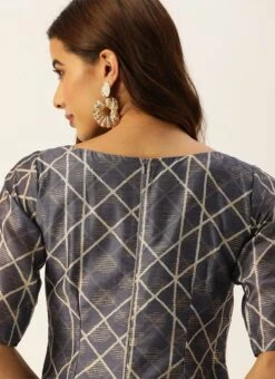 Blue Digital Print N Caviar Black Kurta Sets After Six Wear -ZariGrace Shop Blue Digital Print N Caviar Black Kurta Sets KSBS02110945 rrc1