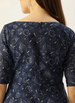 Blue Digital Print N Green Kurta Sets After Six Wear -ZariGrace Shop Blue Digital Print N Green Kurta Sets KSBS02110947 rrc1