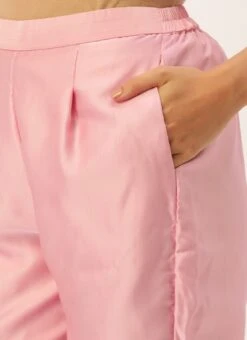 Bottom From Blue Digital Printed Kurta Set With Straight Pant After Six Wear -ZariGrace Shop Blue Digital Printed Kurta Set With Straight Pant KSBS02305245 rrc2 2