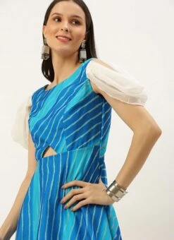 Blue Digital Printed Maxi Dress After Six Wear -ZariGrace Shop Blue Digital Printed Maxi Dress DRBS02205896 rrc2 1