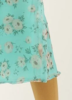 Blue Digital Printed Organza Kurti Festive Wear -ZariGrace Shop Blue Digital Printed Organza Kurti KRBS02303819 rrc4