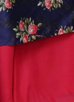 Blue Digital Printed Top Work Wear -ZariGrace Shop Blue Digital Printed Top KRBS02307684 rrc4