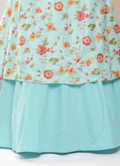 Dupatta From Blue Embroidered Art Silk Bell Sleeves Lehenga After Six Wear -ZariGrace Shop Blue Embroidered Art Silk Bell Sleeves Lehenga GHBS02302148 rrc3