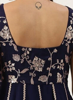 Blue Embroidered Kali Gown Party Wear -ZariGrace Shop Blue Embroidered Kali Gown IWBS02202359 rrc2