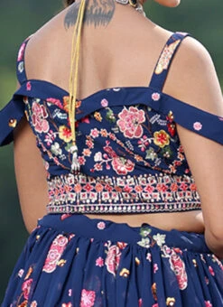 Dupatta From Blue Embroidered Strap Neck Style Lehenga Set After Six Wear 15 Dupatta From Blue Embroidered Strap Neck Style Lehenga Set After Six Wear -ZariGrace Shop Blue Embroidered Strap Neck Style Lehenga Set GHBS02308909 rrc2