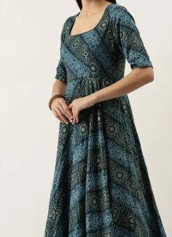 Blue Floor Length Anarkali Suit Festive Wear