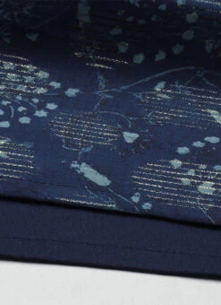 Blue Foil Calf Length Kurta Set After Six Wear -ZariGrace Shop Blue Foil Calf Length Kurta Set KSBS02201303 rrc4