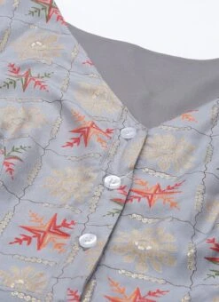 Blue Foil Printed A Line Dress After Six Wear 14 Blue Foil Printed A Line Dress After Six Wear -ZariGrace Shop Blue Foil Printed A line Dress DRBS02111071 rrc1