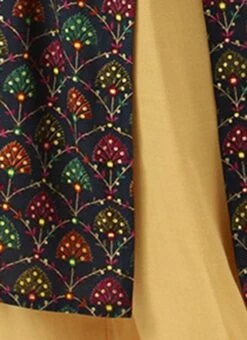 Blue Foil Printed Halter Neck Kurta Festive Wear -ZariGrace Shop Blue Foil Printed Halter Neck Kurta KRBS02307722 rrc4