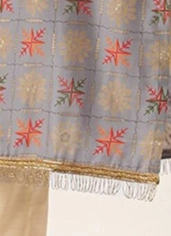 Blue Foil Printed Kurta N Straight Pant Set Festive Wear -ZariGrace Shop Blue Foil Printed Kurta N Straight Pant Set KSBS02111149 rrc4