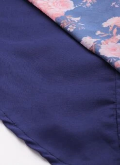 Blue Georgette Digital Printed Dress Party Wear 17 Blue Georgette Digital Printed Dress Party Wear -ZariGrace Shop Blue Georgette Digital Printed Dress DRBS02302298 rrc4