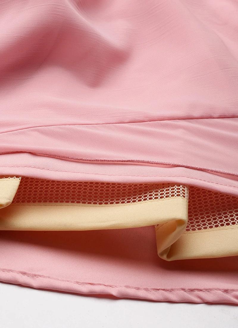 Blue Georgette Embroidered V Neck Pink Gown Party Wear 8 Blue Georgette Embroidered V Neck Pink Gown Party Wear - Image 6