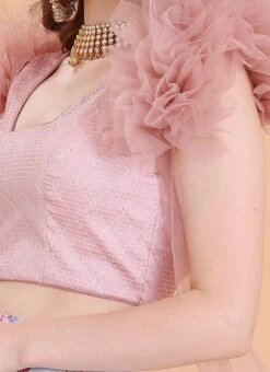 Skirt From Blue N Pink Embroidered Lehenga With Jacket After Six Wear -ZariGrace Shop Blue N Pink Embroidered Lehenga With Jacket GHBS02303688 rrc3 1