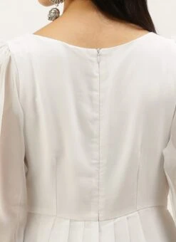 Blue N White Digital Printed Dress Festive Wear 15 Blue N White Digital Printed Dress Festive Wear -ZariGrace Shop Blue N White Digital Printed Dress DRBS02208510 rrc2