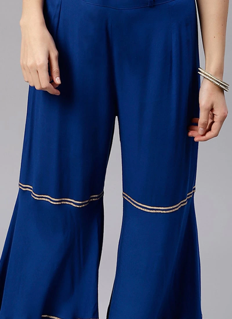 Blue Palazzo Pant After Six Wear 3 Blue Palazzo Pant After Six Wear