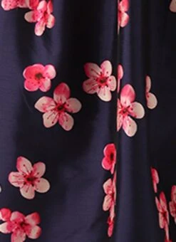 Blue Printed Art Silk Dress Festive Wear 17 Blue Printed Art Silk Dress Festive Wear -ZariGrace Shop Blue Printed Art Silk Maxi Dress DRBS02205037 rrc4