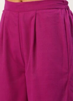 Bottom From Blue Printed Palazzo Suit After Six Wear -ZariGrace Shop Blue Printed Palazzo Suit SLBS02303895 rrc2 1